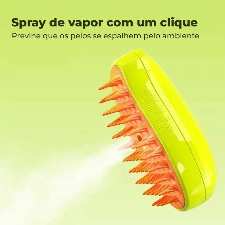 Escova a Vapor para Gatos e Cães